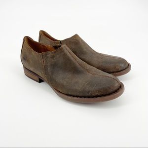 Born Raia Brown Leather Shoe Boot Loafer - New Without Box - Size 8